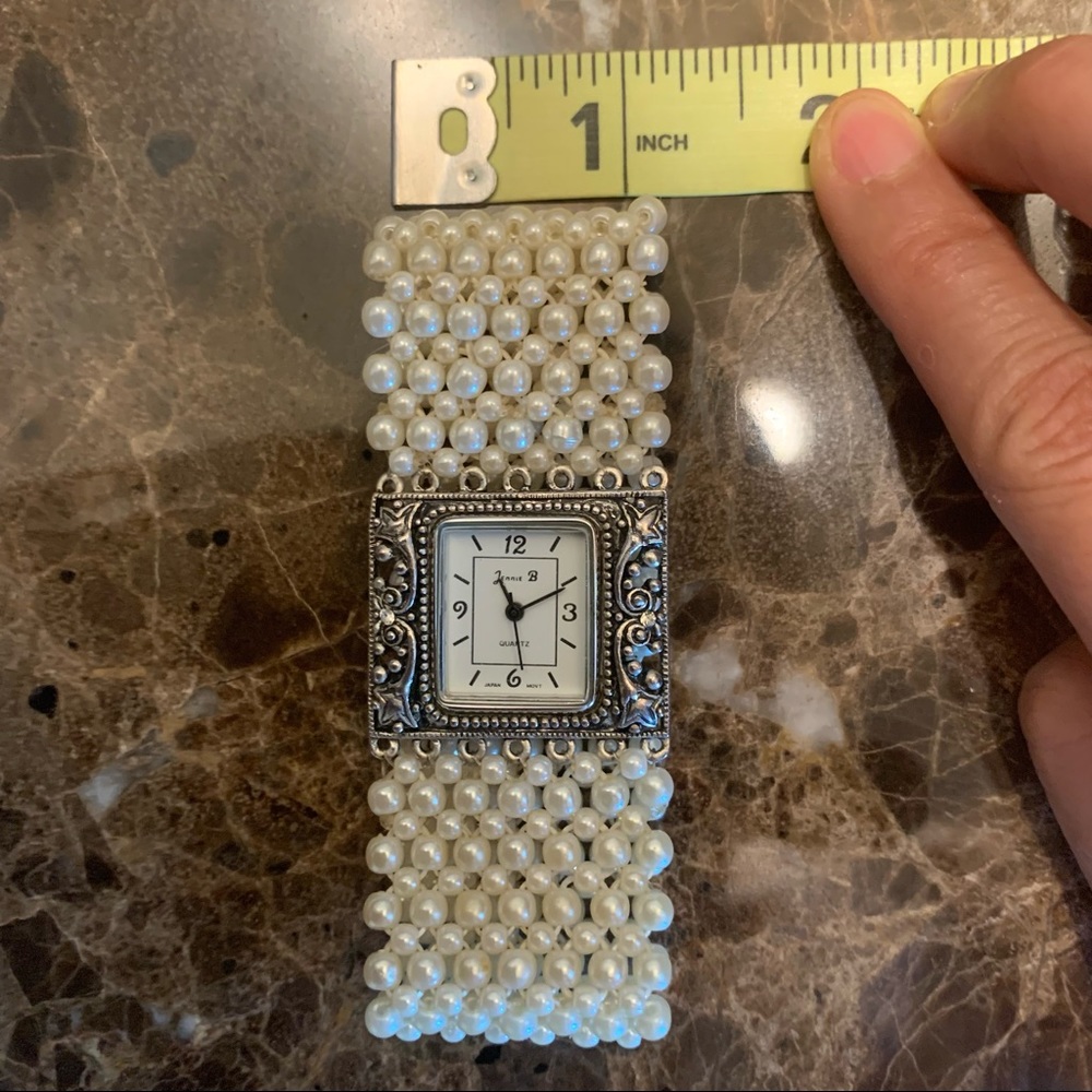 Vintage Jennie B quartz stainless steel watch bracelet - Picture 6 of 6